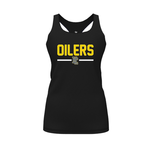 [FT0TRBBK-FYS-LOGO2] Decker Racerback Tank Top (Female Youth S, Black, Logo 2)