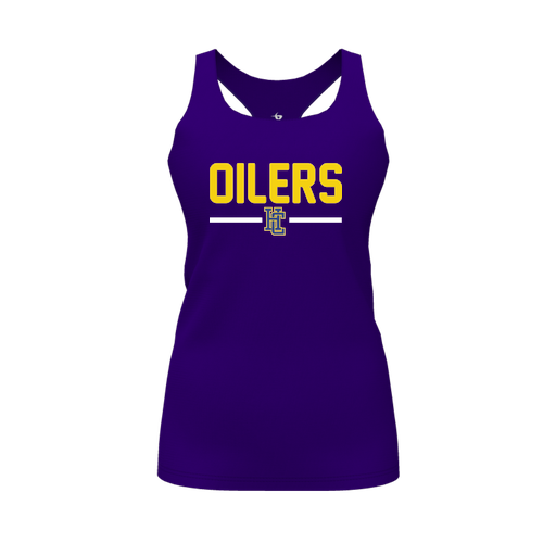 [CUS-DFW-RCBK-PER-PUR-FYS-LOGO2] Racerback Tank Top (Female Youth S, Purple, Logo 2)