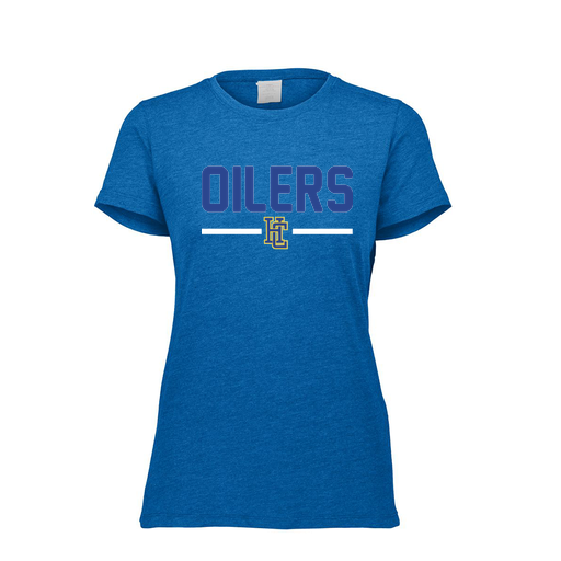[FTSCUBRY-FAXS-LOGO1] Decker Women's Tri-Blend T-Shirt - Short Sleeve (Female Adult XS, Royal, Logo 1)