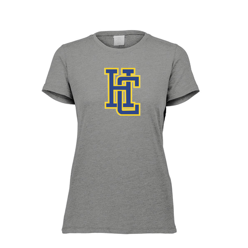 [FTSCUBGY-FAXS-LOGO3] Decker Women's Tri-Blend T-Shirt - Short Sleeve (Female Adult XS, Gray, Logo 3)
