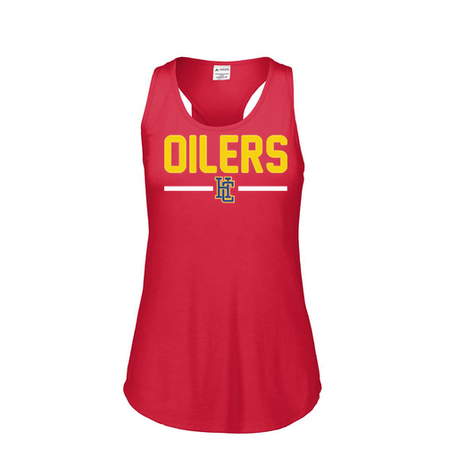 [3078.V96.S-LOGO2] Ladies Tri Blend Tank Top (Female Adult S, Red, Logo 2)