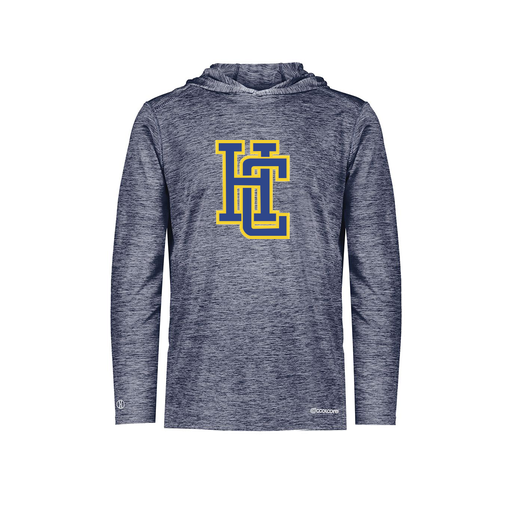 [FOLHCGNV-AS-LOGO3] Decker Men's Charge Hoodie (Adult S, Navy, Logo 3)