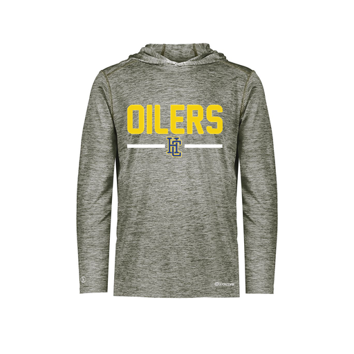 [FOLHCGGY-AS-LOGO2] Decker Men's Charge Hoodie (Adult S, Gray, Logo 2)