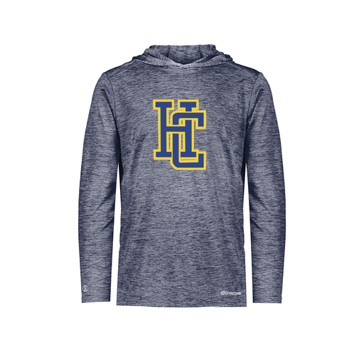 [FOLHCGNV-YS-LOGO3] Decker Youth Charge Hoodie (Youth S, Navy, Logo 3)