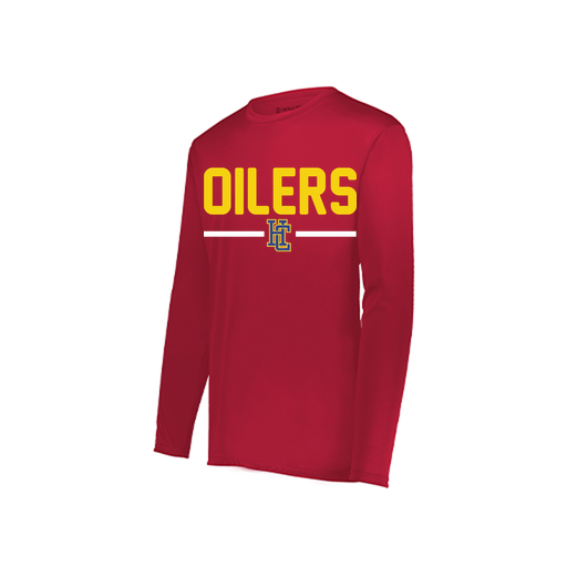 [222822.083.XS-LOGO2] Men's LS Smooth Sport Shirt (Adult XS, Red, Logo 2)