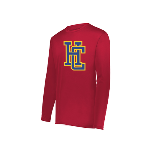 [222822.083.XS-LOGO3] Men's LS Smooth Sport Shirt (Adult XS, Red, Logo 3)