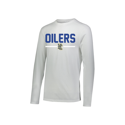 [FTLCUBWH-YS-LOGO1] Decker Youth Tri-Blend T-Shirt - Long Sleeve (Youth S, White, Logo 1)