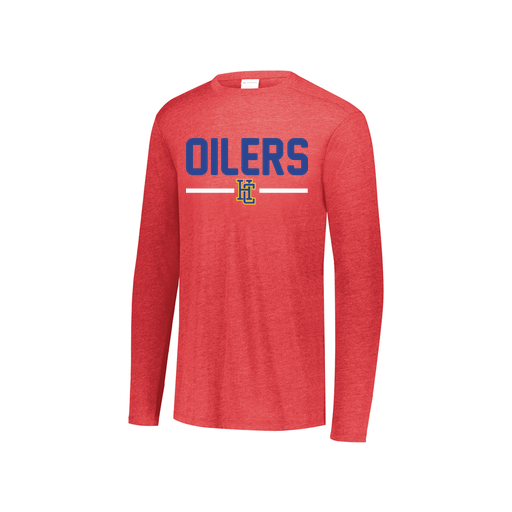 [3076.V96.S-LOGO1] Youth LS Ultra-blend T-Shirt (Youth S, Red, Logo 1)