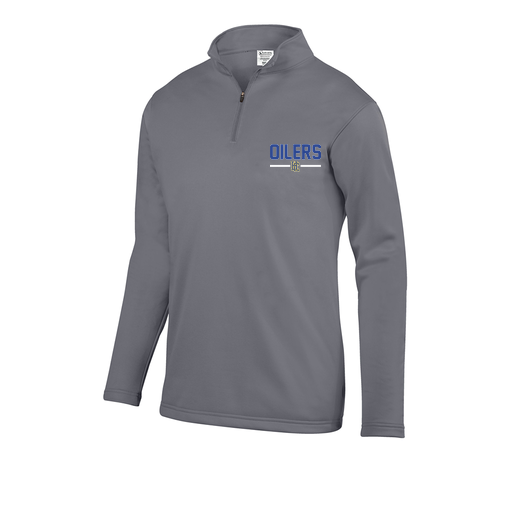 [5508.059.S-LOGO1] Decker Youth FlexFleece 1/4 Zip (Youth S, Gray, Logo 1)