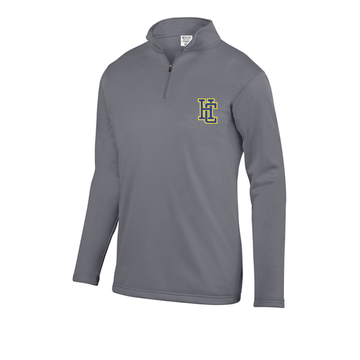 [FOLQFFGY-YS-LOGO3] Decker Youth FlexFleece 1/4 Zip (Youth S, Gray, Logo 3)