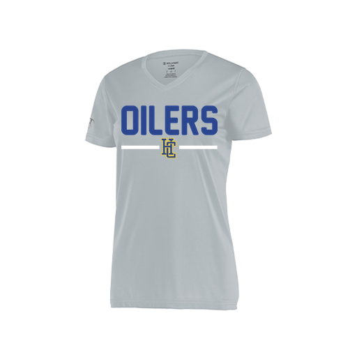 [222820.099.S-LOGO1] Ladies Movement Dri Fit Shirt (Female Adult S, Silver, Logo 1)