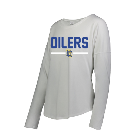 [3077.005.S-LOGO1] Ladies LS Ultra-blend T-Shirt (Female Adult S, White, Logo 1)